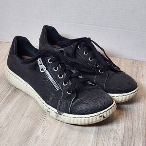 Clarks Collection Lace-Up Sneakers Caroline Echo Women's size 7.5  Black